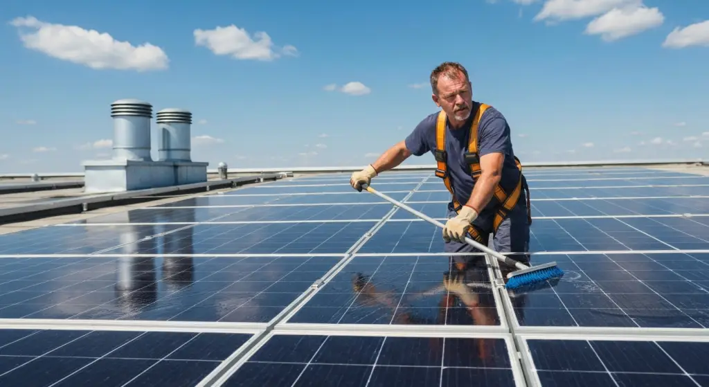 zonnepanelen schoonmaken