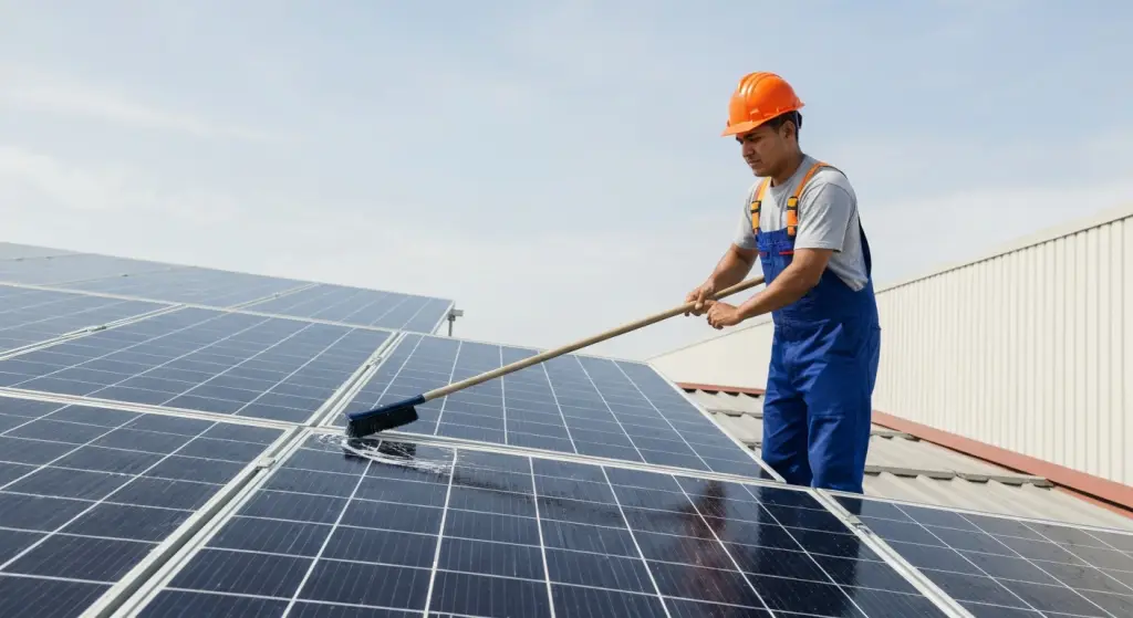 zonnepanelen schoonmaken