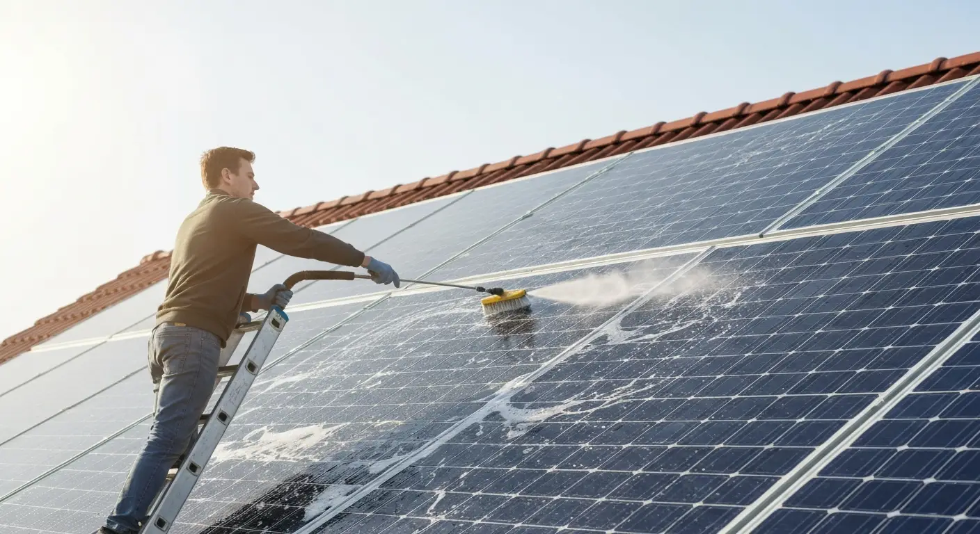 zonnepanelen schoonmaken
